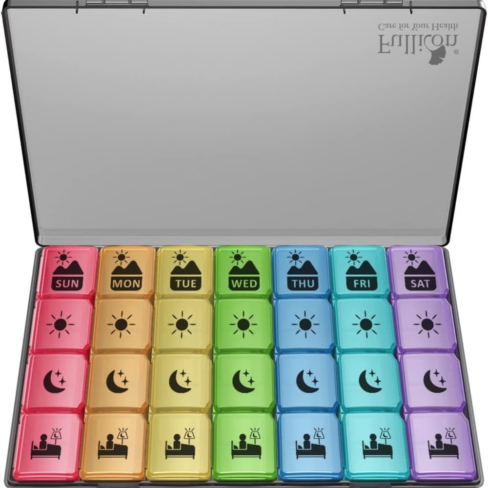 Colorful Weekly Pill Organizer
